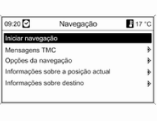 Funções com o guia de percurso desactivado