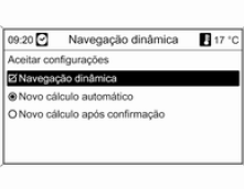 Critérios do percurso