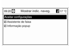 Critérios do percurso