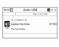 Leitor MP3/dispositivos de memória USB