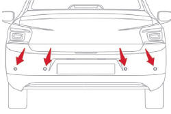 Sensores de estacionamento traseiro