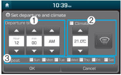 Configurar Partida e Climatização