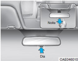 Espelho retrovisor dia/noite(se equipado)