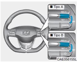 Para configurar o controlo inteligente da velocidade de cruzeiro