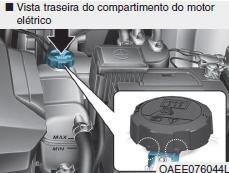 Verificação do nível do fluido refrigerante