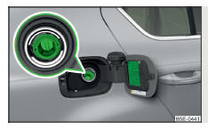 Fig. 305 Bocal de abastecimento de combustível em veículos com motores diesel